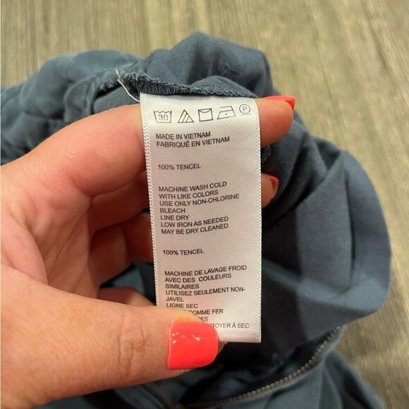 Urban Outfitters Paperbag Pants Wide Leg High Rise Side Pockets Blue Medium - Picture 7 of 11